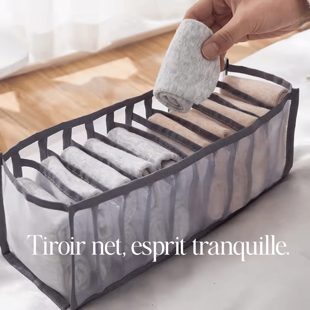 Organisateur de tiroir – Rangez vos boxers avec style