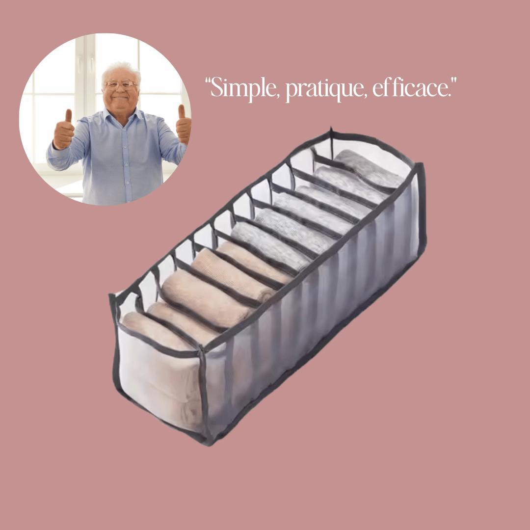 Organisateur de tiroir – Rangez vos boxers avec style