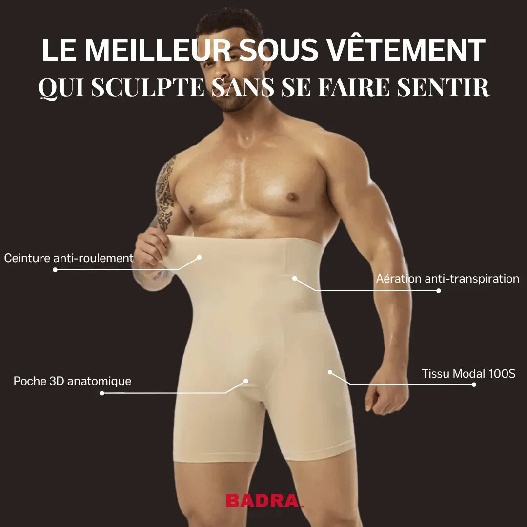 Boxer Gainant Sculptor® — Maintien Abdominal & Silhouette Redessinée