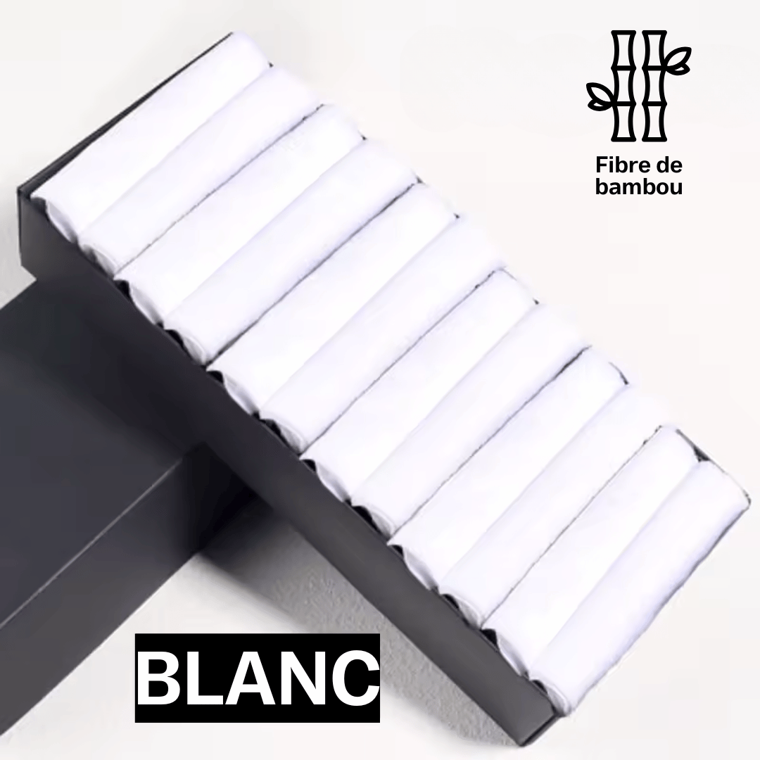 10 Paires de Bas Premium Fibre de Bambou