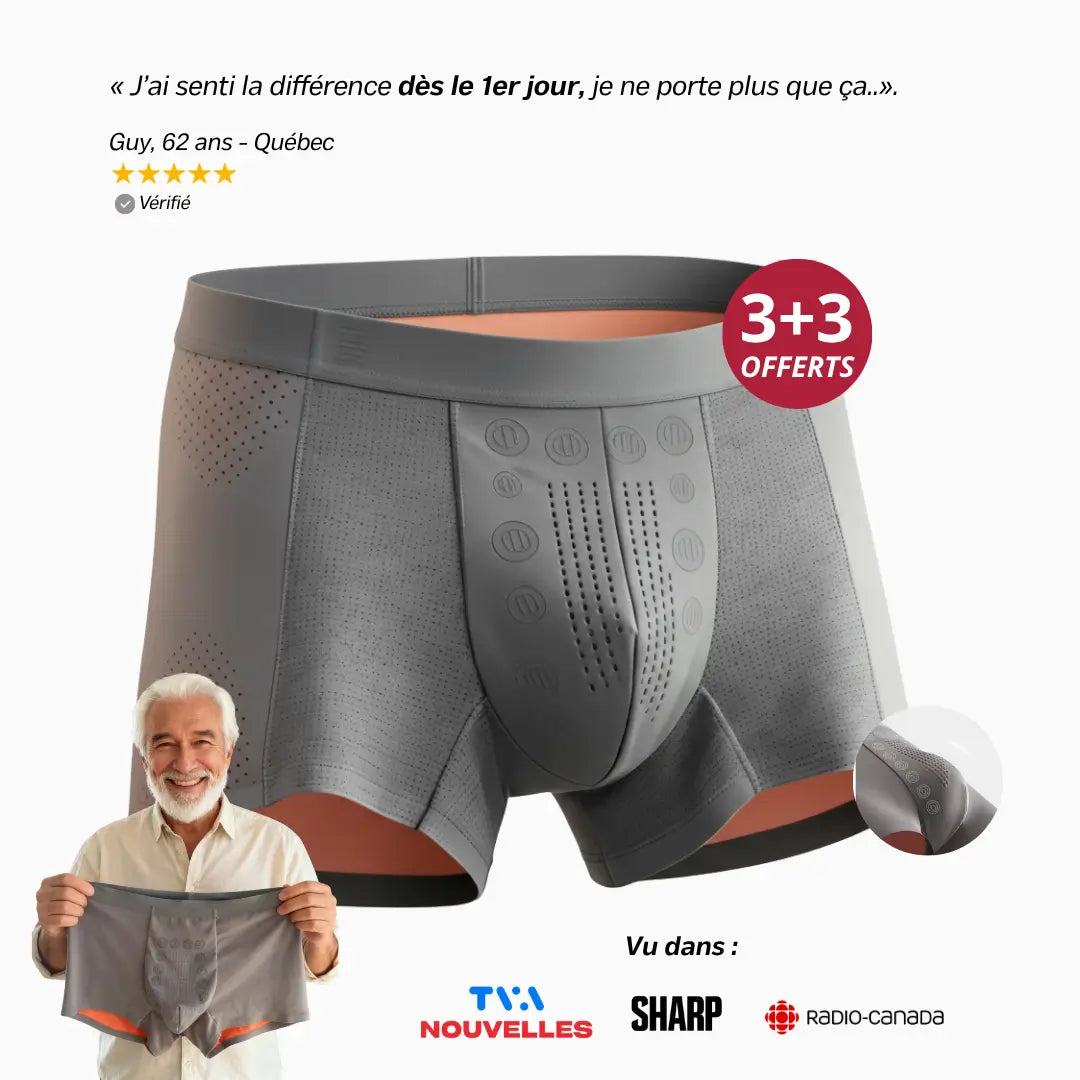 Le Boxer Technologie Double Poche 3D Anti-transpiration